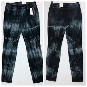 Womens Tie Dye Blue Skinny Jegging Jeans Size 6 10
